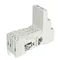 Prise relais R3 3P 10A 300V AC GZM3-gris