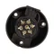 Prise remorque plastique 7 broches 12/24V noir