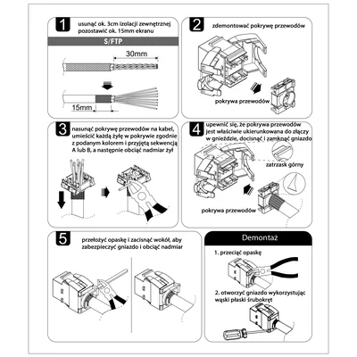 Prise RJ45 STP 6 sans outil slim blindé argent