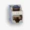 Prise RJ45 STP 6 sans outil slim blindé argent