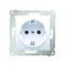 Prise Schuko à obturateurs (module) 16A, 250V, bornes à vis, blanc