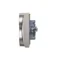 Prise Schuko double à obturateurs 16A, 250V, bornes à vis, argent (métallique)