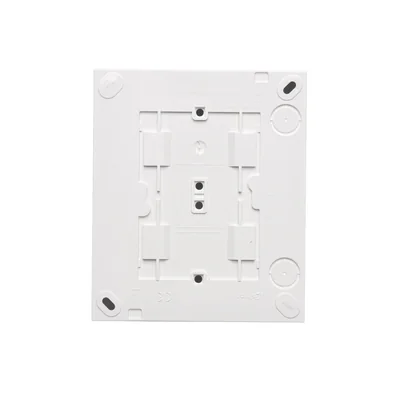 Prise Schuko en saillie Simon Aquaclick WA-CGSZ4Zx-xx-11xx, 4 modules, couvercle de la même couleur que le boîtier, avec obturateurs de courant, IP44, 16 A, 250 V~, bornes à vis ; blanche