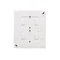 Prise Schuko en saillie Simon Aquaclick WA-CGSZ4Zx-xx-11xx, 4 modules, couvercle de la même couleur que le boîtier, avec obturateurs de courant, IP44, 16 A, 250 V~, bornes à vis ; blanche