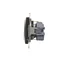 Prise Schuko (module) 230V, connecteurs rapides bronze mat métallique