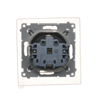 Prise Schuko pour version IP44 avec obturateurs et joint de cadre (module) 230V, anthracite métallique