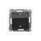 Prise Schuko pour version IP44 avec obturateurs et joint de cadre (module) 230V, anthracite métallique
