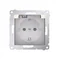 Prise Schuko pour version IP44 avec obturateurs et joint de cadre (module) 230V, crème
