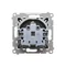 Prise Schuko Simon 54 WMDW-0311Sx-049 avec obturateurs (module) 16 A, 250 V~, connecteurs rapides ; noire