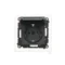 Prise Schuko Simon 55 WMDW-321102-149 pour version IP44 avec obturateurs et joint d'étanchéité (module) 16 A, 250 V~, connecteurs rapides. Rabat couleur couvercle ; noir mat