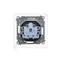 Prise Schuko Simon 55 WMDW-321102-149 pour version IP44 avec obturateurs et joint d'étanchéité (module) 16 A, 250 V~, connecteurs rapides. Rabat couleur couvercle ; noir mat