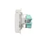 Prise Schuko Simon Basic WMBW-70111x-1011 pour version IP44 (module) 16 A, 250 V~, bornes à vis ; blanche