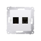 Prise SIMON 54 HDMI + RJ45 catégorie 6 (module) blanc