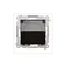 Prise Simon 54 WMDW-53111x-049 pour version IP44 AVEC JOINT (module) 16 A, 250 V~, bornes à vis, clapet transparent ; noir *Joint pour châssis S54 PREMIUM