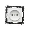Prise Simon 55 WMDW-001111-111 sans terre avec obturateurs (module) 16 A, 250 V~, connecteurs rapides ; blanc mat