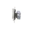 Prise Simon 55 WMDW-50122x-114A pour version IP44 sans joint (module) 16 A, 250 V~, connecteurs rapides. Rabat transparent ; gris clair mat