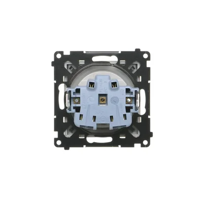 Prise Simon 55 WMDW-50122x-144 pour version IP44 sans joint (module) 16 A, 250 V~, connecteurs rapides. Rabat couleur champagne mat.