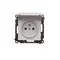 Prise Simon 55 WMDW-50123x-114 pour version IP44 avec joint (module) 16 A, 250 V~, connecteurs rapides. Rabat couleur couvercle ; gris clair mat.