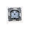Prise Simon 55 WMDW-50123x-116 pour version IP44 avec joint (module) 16 A, 250 V~, connecteurs rapides. Rabat couleur couvercle ; graphite mat