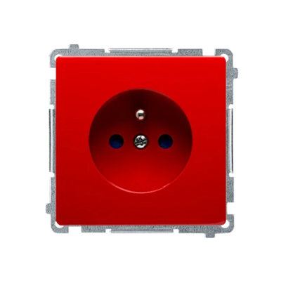 Prise simple (module) 230V, aluminium métallisé