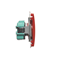 Prise simple (module) 230V, aluminium métallisé