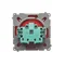 Prise simple (module) 230V, aluminium métallisé