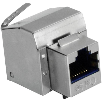 Prise STP RJ45 cat.5e keystone bleu