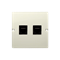Prise téléphonique double RJ11 (module) beige