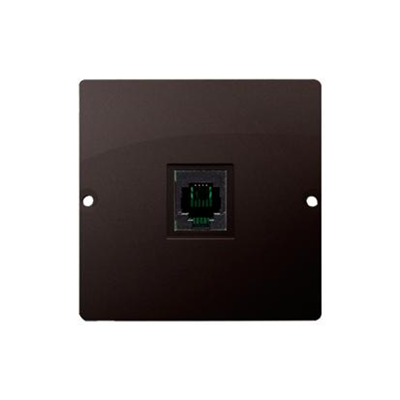 Prise téléphonique RJ11 avec parafoudre (module) chocolat mat
