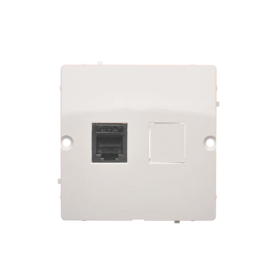 Prise téléphonique RJ12 (module) blanc
