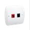Prise téléphonique RJ12 simple blanche