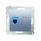 Prise téléphonique RJ12 simple (module) argent (métallique)