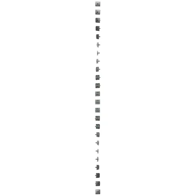 Prise téléphonique universelle simple RJ11 (module) satinée (métallique)