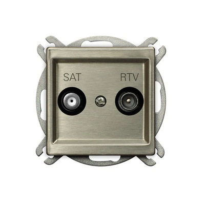 Prise terminal SONATA RTV-SAT argent neuf