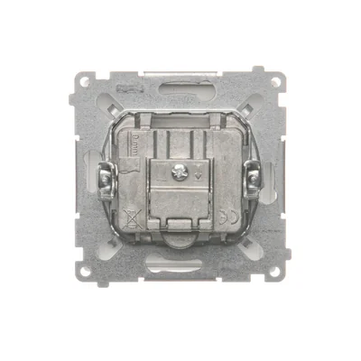 Prise terminale R-TV pour prises de passage (module) blanc