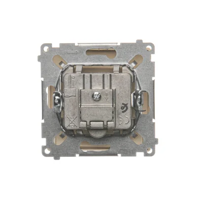 Prise TV-DATA deux ports de sortie type "F" (module) beige