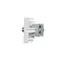 Prise TV-SAT K45 5-2400 MHz 2dB, blanc pur