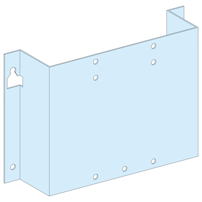 Prisma switchboards fixed vertical mounting plate for Compact NSX-INS250