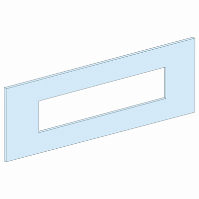 Prisma switchboards front plate for CSV250 with Vigi vertical mounting