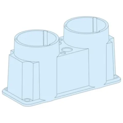 Prisma switchboards gland plates with cuts 2 holes 66mm