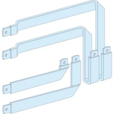 Prisma switchgear connections to the feeder block with vertically mounted NSX250 circuit breaker