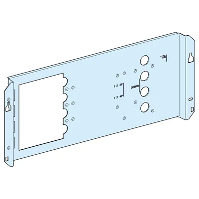 Prisma switchgear horizontal mounting plate fixed motor drive for Compact NS250