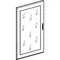 Prisma switchgear with transparent door for Pack 3-row enclosure 550mm