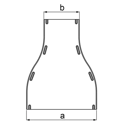 PRKSFJ150/100 Couvercle de réduction symétrique, épaisseur de la tôle : 1 mm