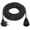 Prodlužovací kabel 1 zásuvka čb 20m H05RR-F 2x1,5 16A černá