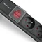 Prodlužovací kabel Qoltec PDU pro 19'' RACK | 1U | 16A | 8x FRENCH | 2m