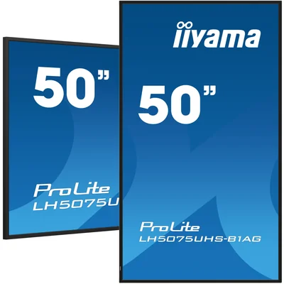 Професійний монітор для цифрових вивісок iiyama ProLite LH5075UHS-B1AG 50” 4K UHD IPS LED, цілодобовий, Android, iiSignage²