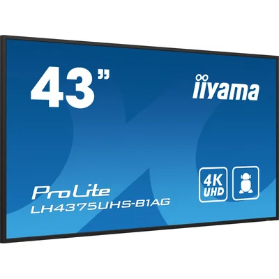 Profesjonalny monitor Digital Signage iiyama ProLite LH4375UHS-B1AG 43” 4K UHD IPS LED, 24/7, Android, iiSignage²
