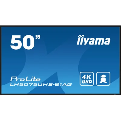 Profesjonalny monitor Digital Signage iiyama ProLite LH5075UHS-B1AG 50” 4K UHD IPS LED, 24/7, Android, iiSignage²