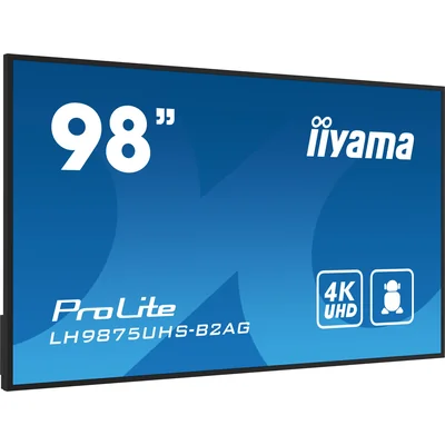 Profesjonalny monitor Digital Signage iiyama ProLite LH9875UHS-B2AG 98” 4K UHD IPS LED, 24/7, Android, iiSignage²